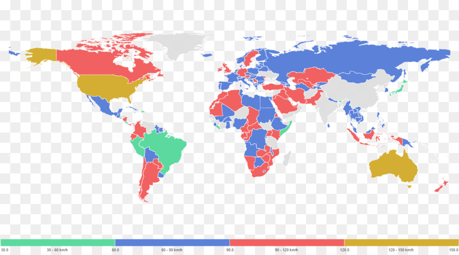 Mappa del mondo Vettoriale grafica guerra Mondiale - stati uniti il limite di velocità di 80