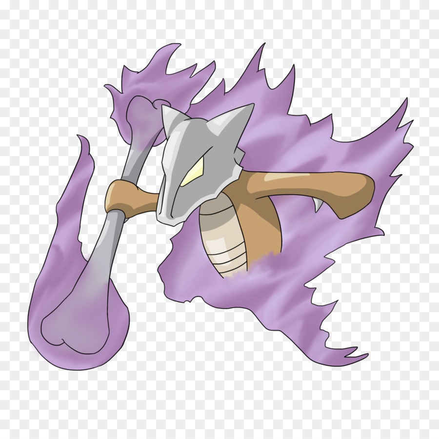 Marowak Ghost Pokémon FireRed und LeafGreen DeviantArt Illustration - Lavendel Stadtgeist