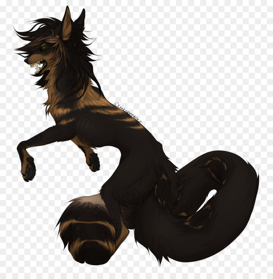 Pony Sfogo Mustang Stallone Halter - lupo nero respiro