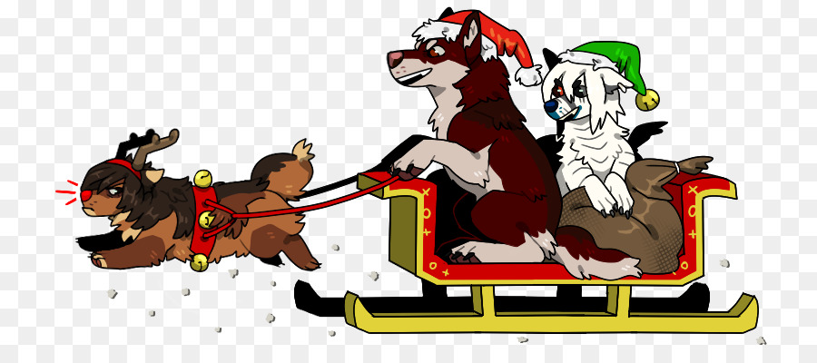 Artista Equestre Di Babbo Natale, Le Renne - husky cucciolo di potenza
