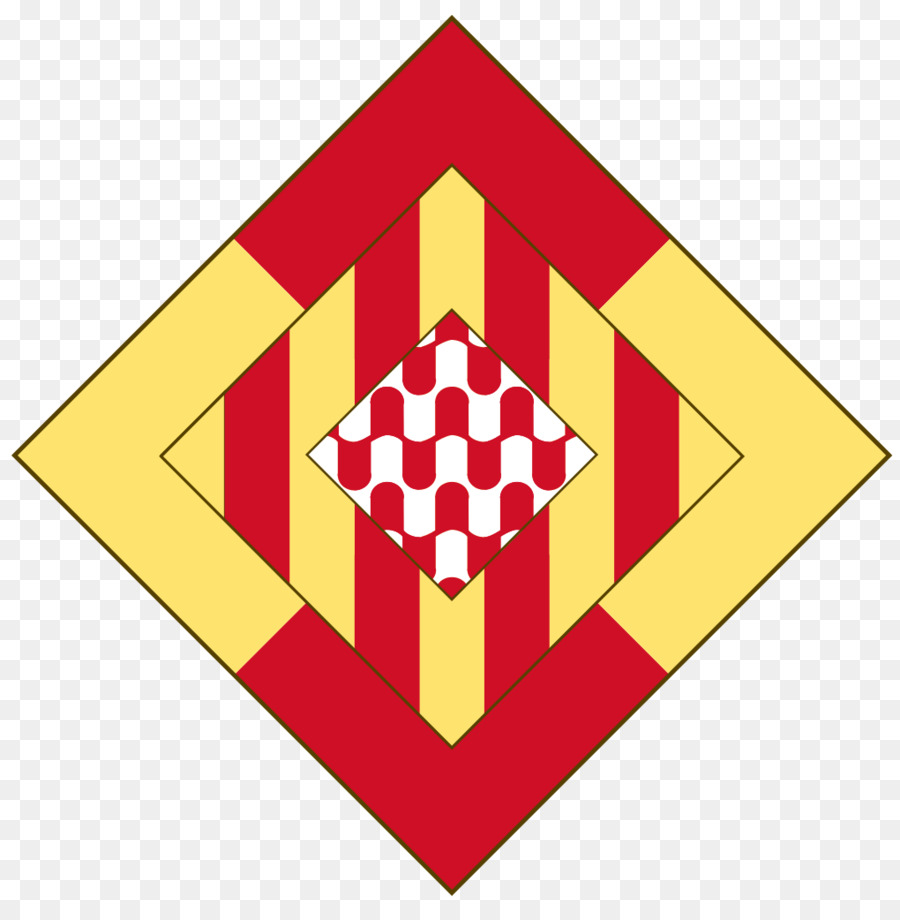 Provinz Gerona Wappen der Provinzialverwaltung von Girona Flag Provinces of Spain Catalan language - girona Spanien