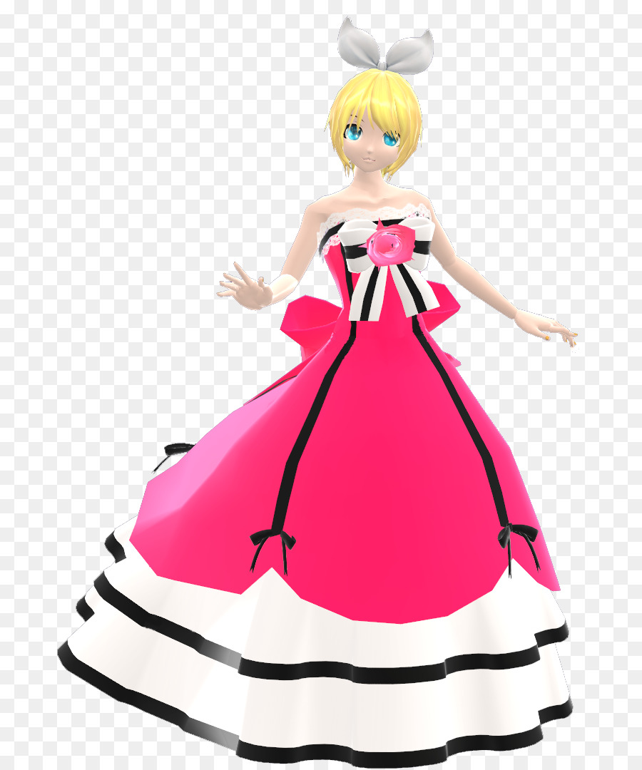 Clip art Illustration, Kleid Pink M Kostüm - echte Prinzessin Kleider