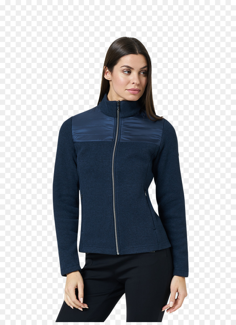 Langarm Shirt Bluse Pullover Polar fleece - Marineblazer