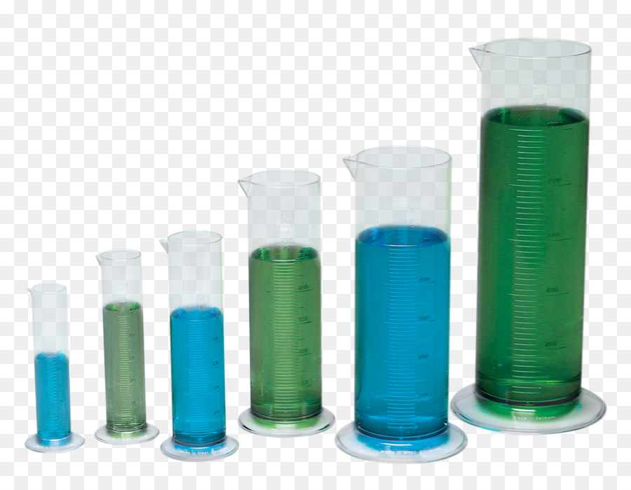 Kunststoff-Flasche aus Glas Messzylinder - Glas