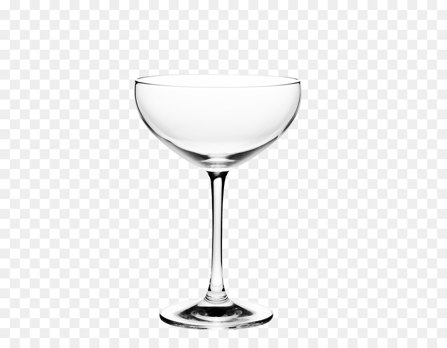 Bicchiere di vino con un bicchiere di Champagne Cocktail - tovagliolo pieghevole con gli anelli di tovagliolo