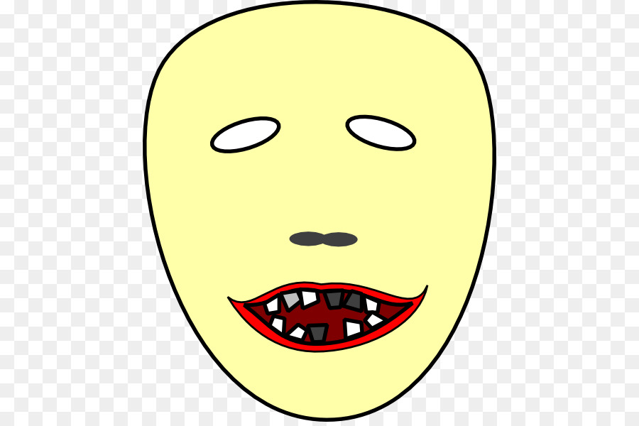 Clipart Smiley Bild Nase Wange - schwarz scary clown Gesichter