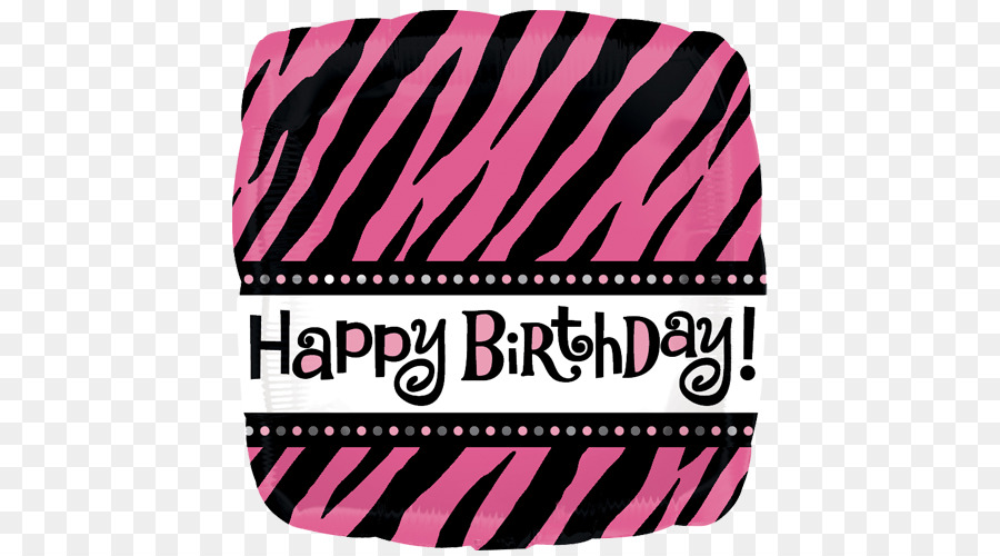 Geburtstagskerzen Luftballon-Tier print Party - happy birthday text schwarz und weiß