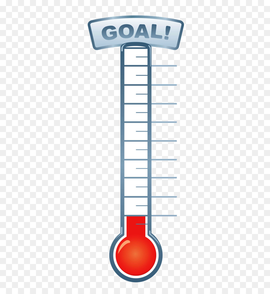 Clipart Obiettivo di raccolta fondi Termometro Grafico - gratitudine membri del consiglio scolastico