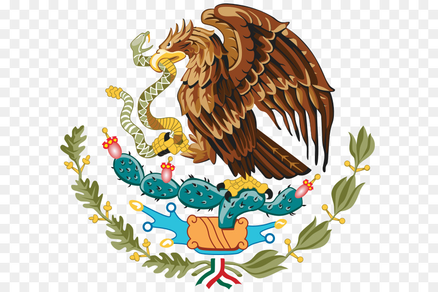 Flagge von Mexiko Zeichnung Wappen von Mexiko - Schild   Krieger