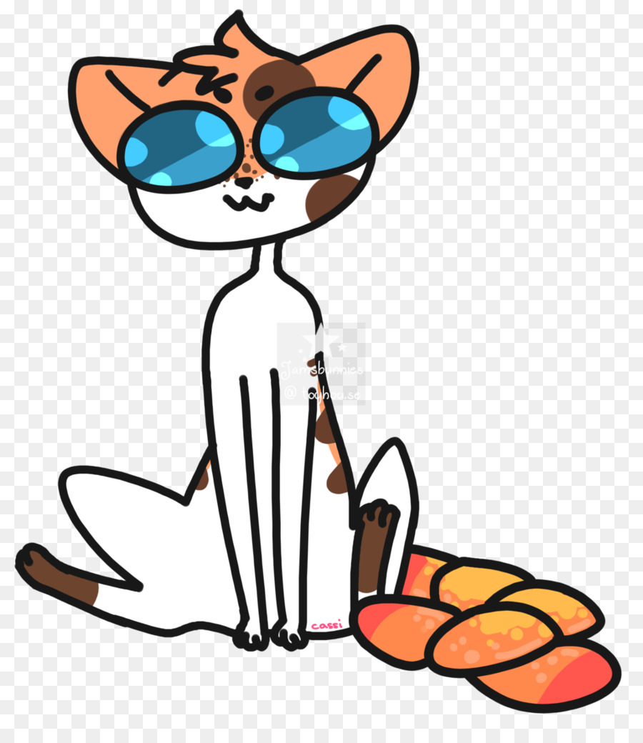 Die schnurrhaare der Katze-clipart-Brillen-Linie - Katze