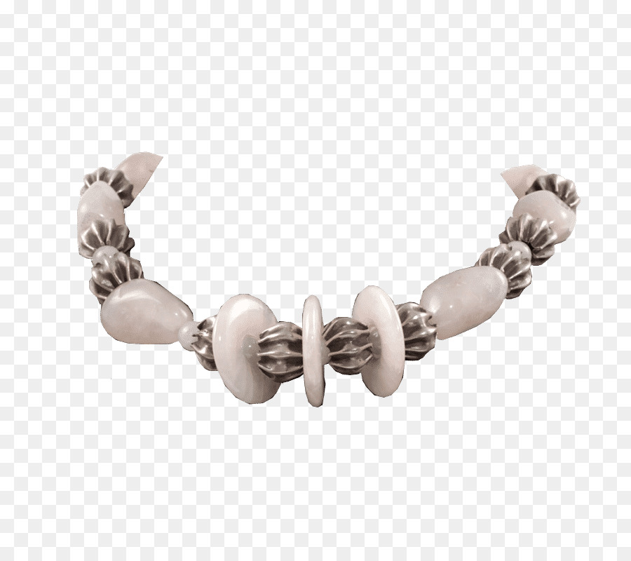 Armband Halskette Perlen-Rosenquarz-Edelstein - Silber dreamcatcher-Ohrringe
