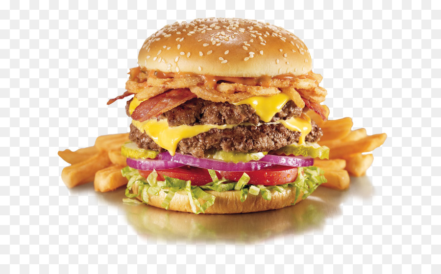 Hamburger, Cheeseburger, patatine fritte piatti della cucina Americana Food - costolette di maiale rack