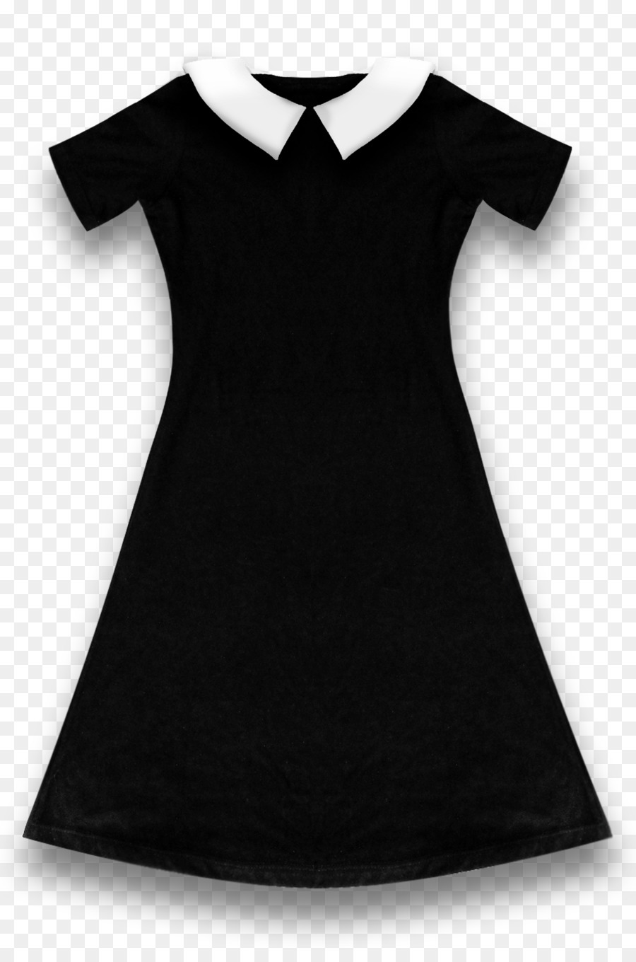 Tubino nero T-shirt Manica Abbigliamento - Abito