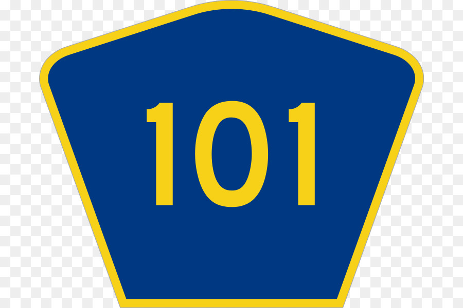 Traffico, segno, Stati Uniti d'America, Contea di percorsi in California CI county highway - originale highway 101