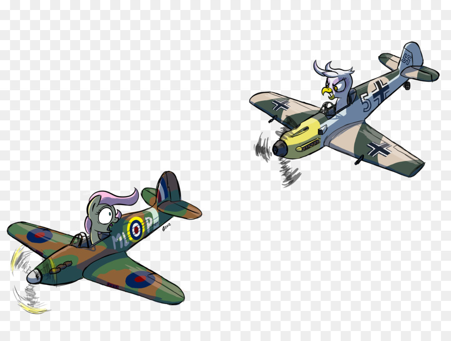 Modell Flugzeug Airplane Messerschmitt Bf 109, Hawker Hurricane - Hawker Hurricane