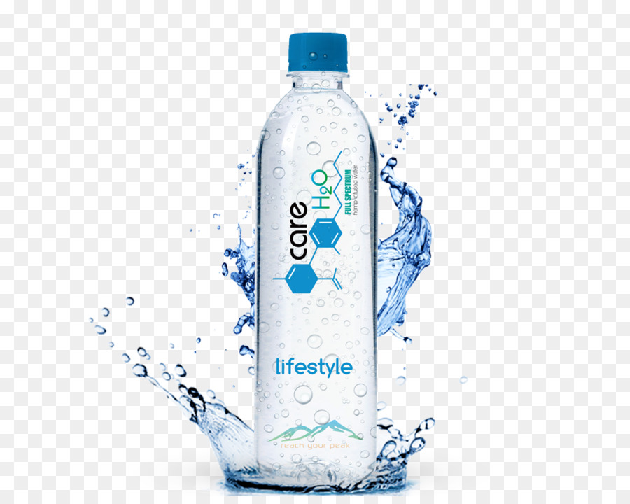 Bottiglie di acqua di Immagine del Prodotto acqua Minerale - canapa energia