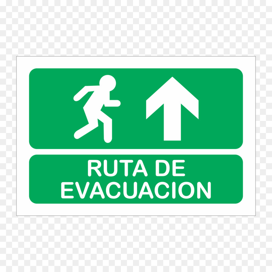 Logo Notfall-Evakuierung Brand Signage - route