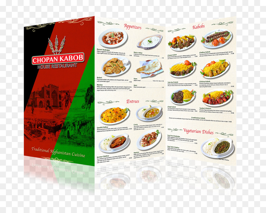 Guzman Designs   Menü & Grafik Spezialist Restaurant, afghanische Küche, Mexikanische Küche - Falt layout