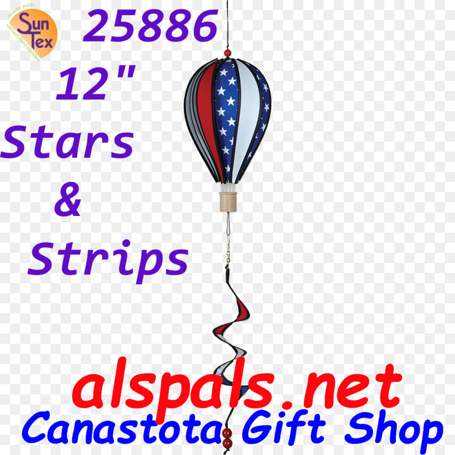 Hot air balloon, Clip art Linea Punto - stelle strisce