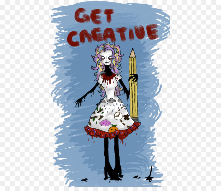 Illustrazione Poster Cartoon Costume creatura Leggendaria - non abbracciarmi ho paura di arte