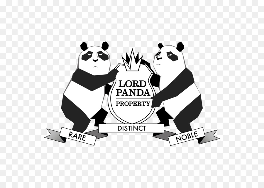Bären Logo Giant panda Design Marke - tragen