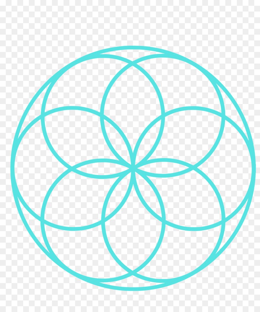Cerchi sovrapposti griglia d'Arte Simbolo di geometria Sacra, la grafica Vettoriale - simbolo