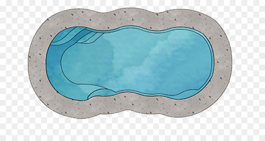 Ovale M Product design Turchese - piscina della vetroresina di disegni