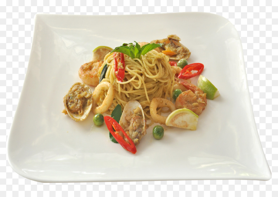 Vegetarische Küche Lasagne des Spaghetti-Teigwarengrün-Currys - Lasagne pasta Nudeln