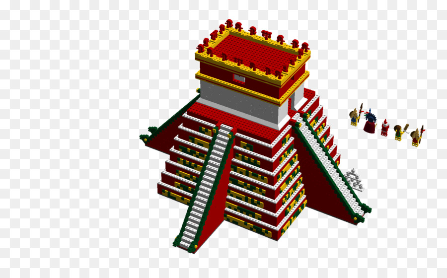 Azteken mesoamerikanischen Pyramiden Lego Ideen Kukulkan-Tempel - aztec pyramid-design