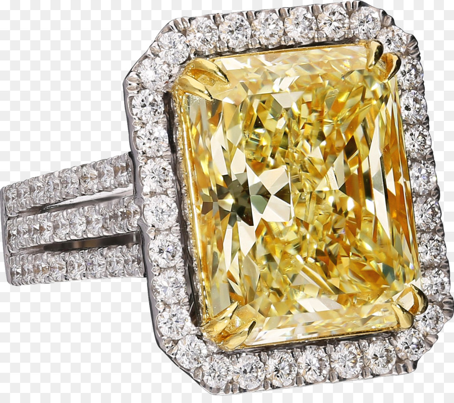 Ring Körper Schmuck Diamant Menschlichen Körper - gelb ring