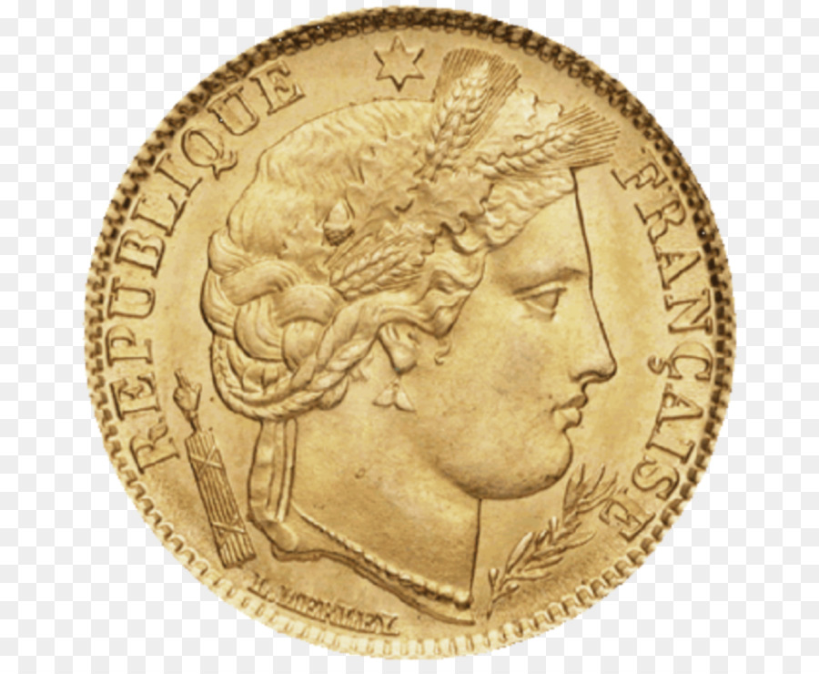 Goldmünze Gold Münze Frankreich französische franc - Münze
