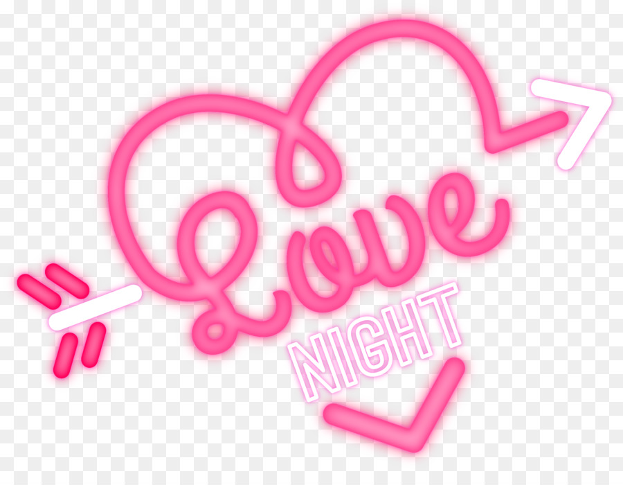 Portable Network Graphics Neon Amore il Giorno di san Valentino Cuore - neon pink slime parola