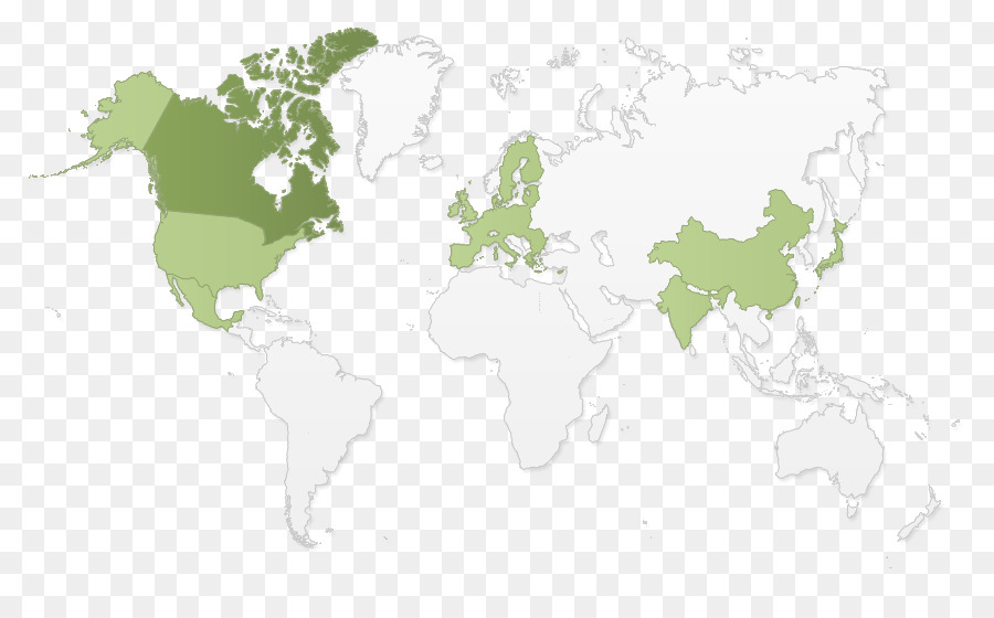Mondo mappa Mondo della grafica Vettoriale - canada esportazioni di mercato