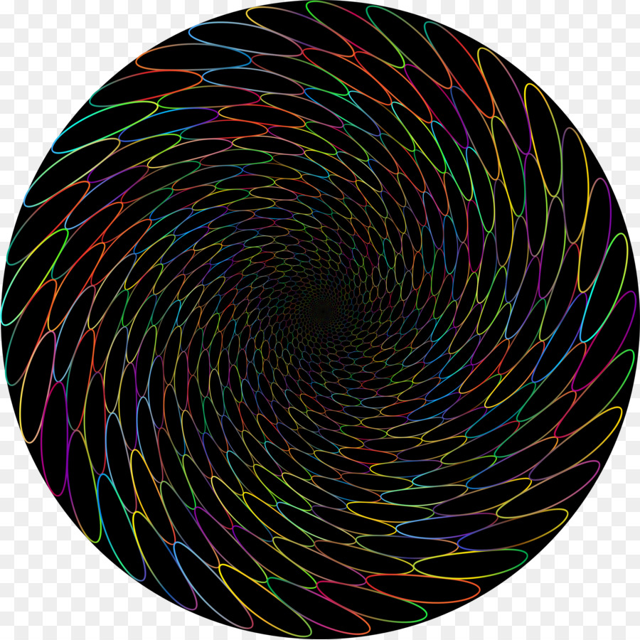 Clip nghệ thuật vòng Tròn màu Tím Xoắn ốc cầu Vồng - Maelstrom