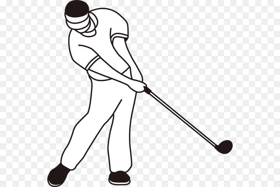 Golfista di arte della Clip del Dito Golf Club - 