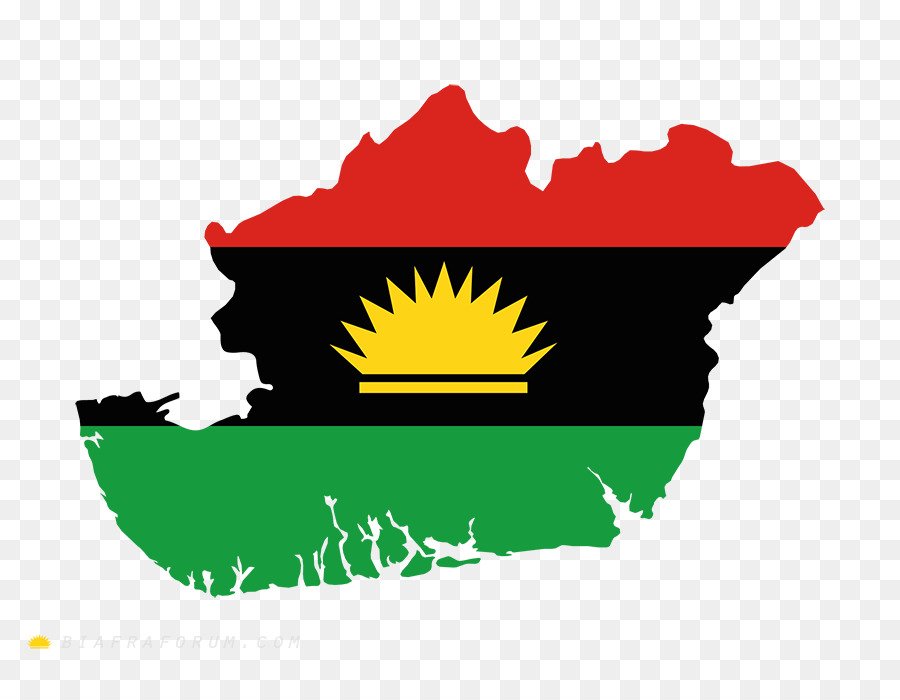 Indigene Bevölkerung von Biafra den Nigerianischen Bürgerkrieg Flagge von Biafra - 