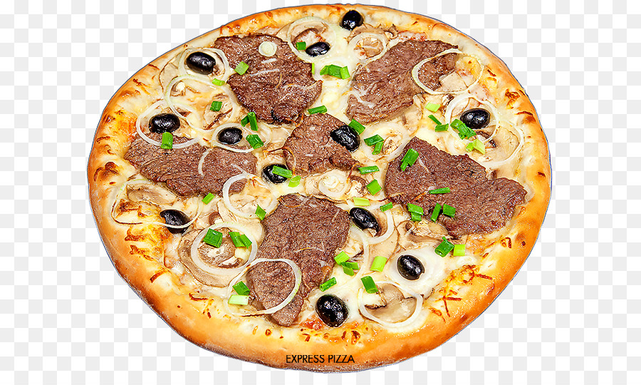 Pizza in stile californiano Pizza siciliana Cucina americana Manzo - Pizza