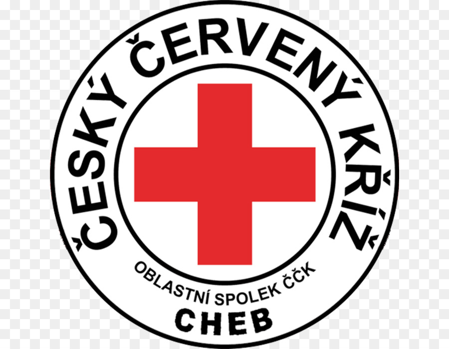 Tschechische Rot-Kreuz-Organisation Freiwillige Vereins-Logo Cheb - 