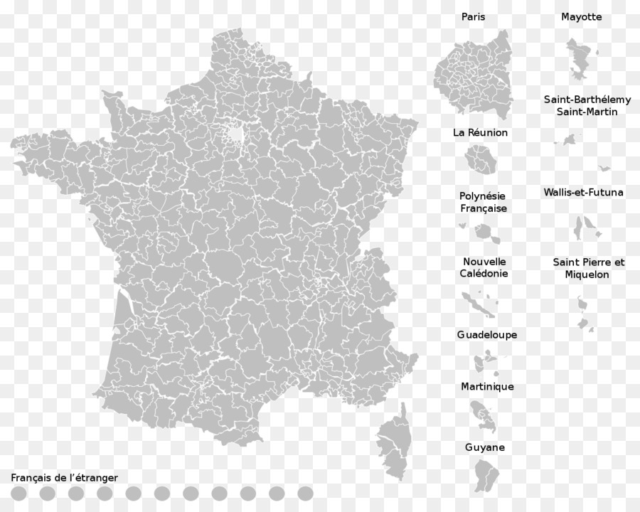 Francia Quarta circoscrizione per i residenti francesi d'oltremare fotografia di Stock Royalty free - Francia