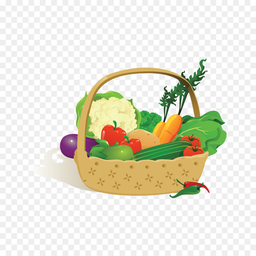Natürliche Lebensmittel Gemüse-Gesunde Ernährung-Vektor-Grafiken - pflanzliche