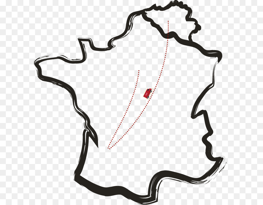 Karte von Frankreich-Vektor-Grafik-Grafik - Frankreich