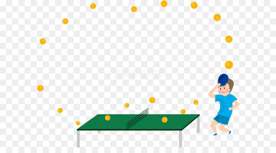 Racchette da Ping Pong, sport Olimpico Palla Illustrazione - 