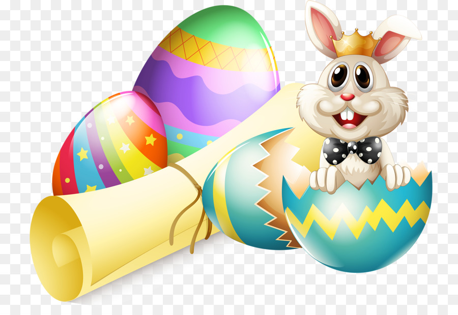 Easter Bunny Ostern Eier Vektor-Grafik-clipart - Ostern