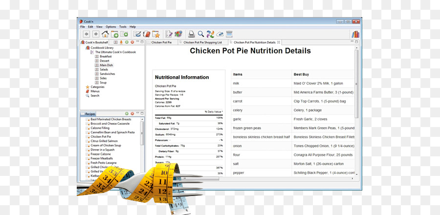 Công thức phần Mềm Máy tính duyệt Cookbook Windows - cá chiên, bữa ăn kế hoạch