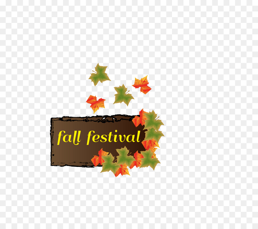 Maple leaf Font-Didaktische Methode - willkommen Herbst-Farben