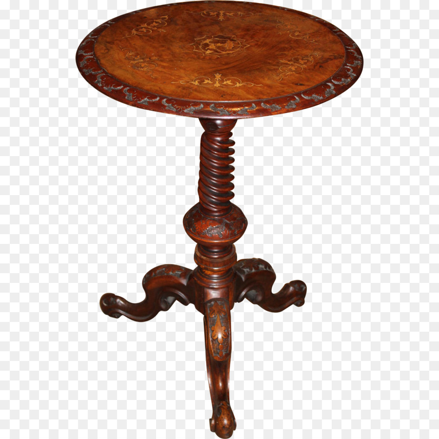 Antiken Tisch M Lampe Restaurierung - 