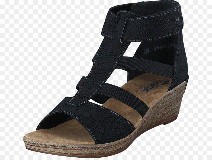 Slipper Rieker 62439-00 Schwarz Schuhe Heels Sandale Clog - Sandale