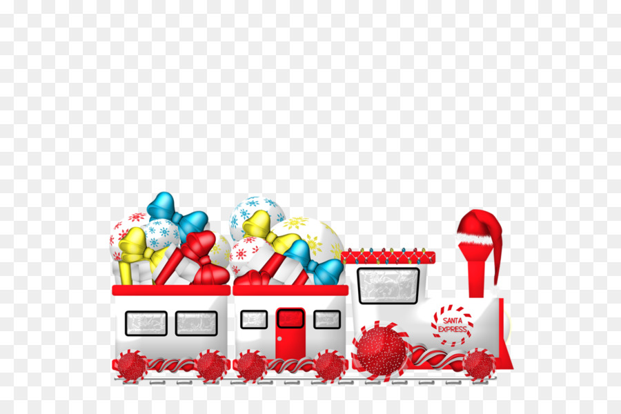 Bahn-Transport, Santa Claus, Weihnachten E-Mail - Zug