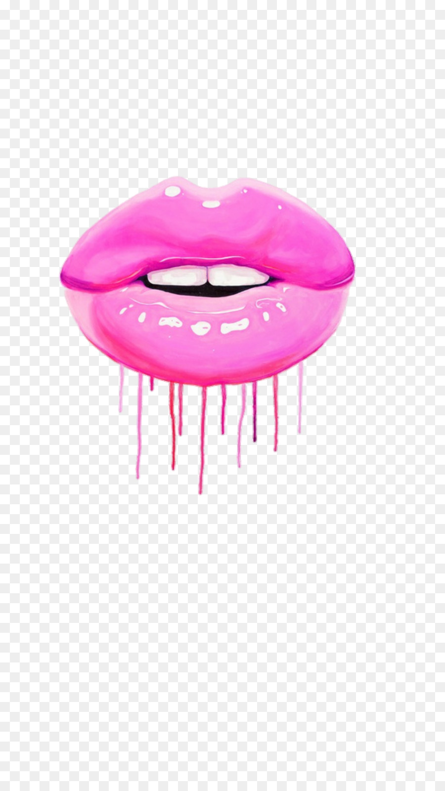 Lip gloss Kosmetik Leinwand drucken - süße rosa Regale