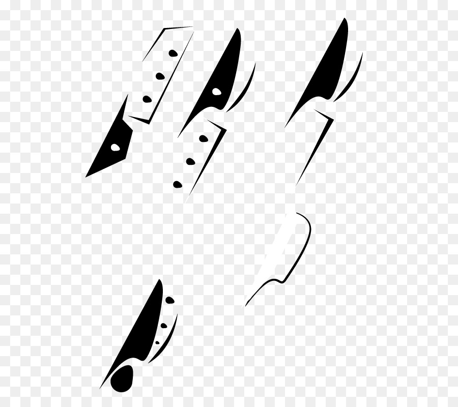 Đen và trắng con Dao Logo Clip nghệ thuật đơn Sắc - Con dao